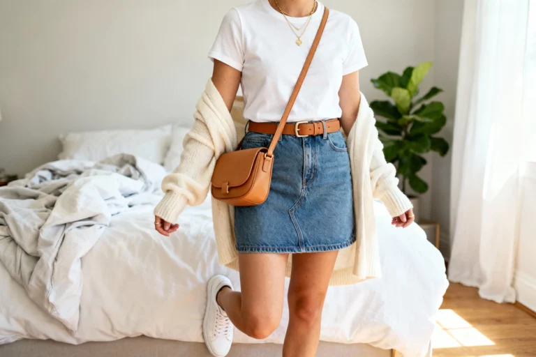 10 Everyday Jeans Mini Skirt Outfits That Make Getting Dressed Ridiculously Easy