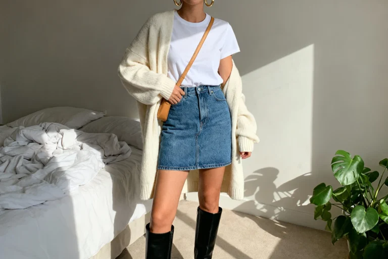 10 Jeans Mini Skirt Outfits You’ll Screenshot and Wear on Repeat