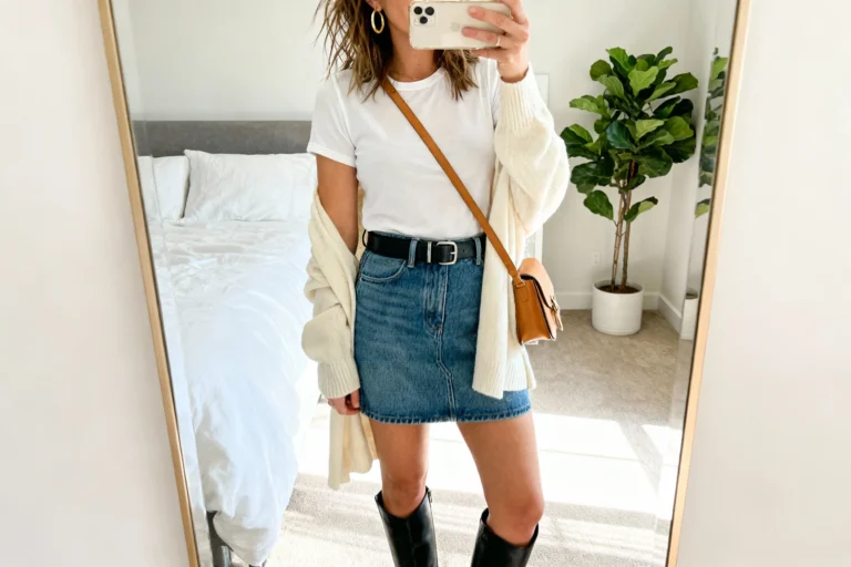 10 Simple Jeans Mini Skirt Outfit Ideas You’ll Wear on Repeat