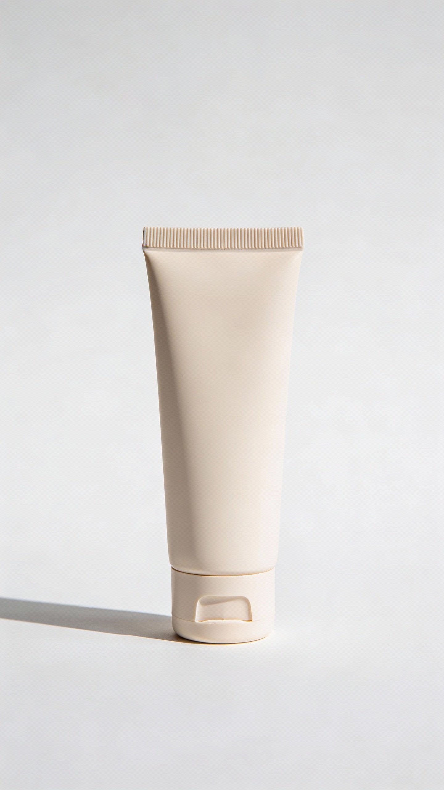 single sunscreen tube with SPF label, white background