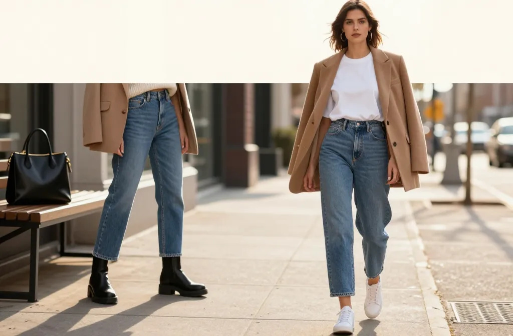 7 Blue Mom Jeans Outfits You’Ll Wear on Repeat