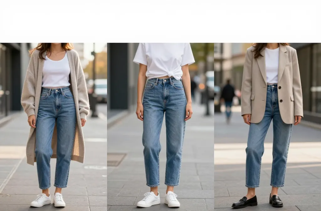 10 Cute & Comfy Mom Jeans Outfits You’Ll Live in