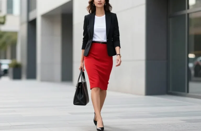10 Red Skirt Outfit Ideas That Turn Heads Fast