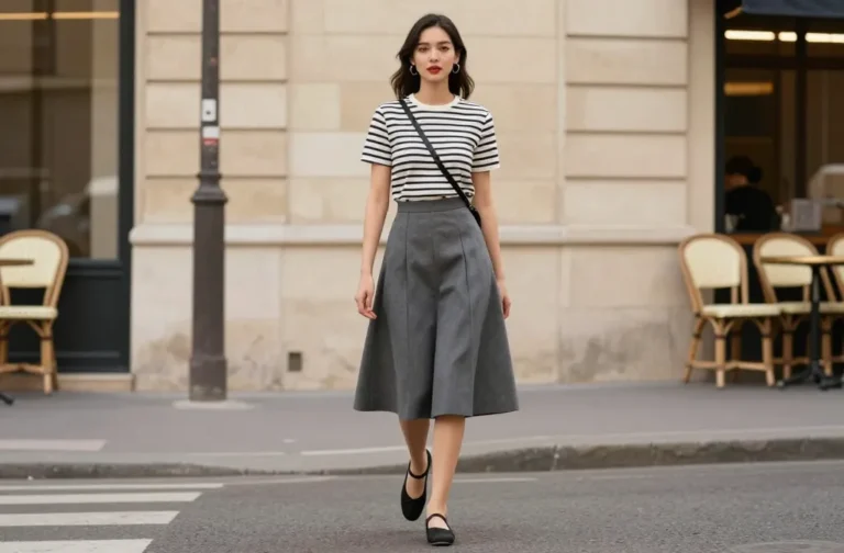 10 Grey Skirt Outfit Ideas That Look Effortlessly Chic