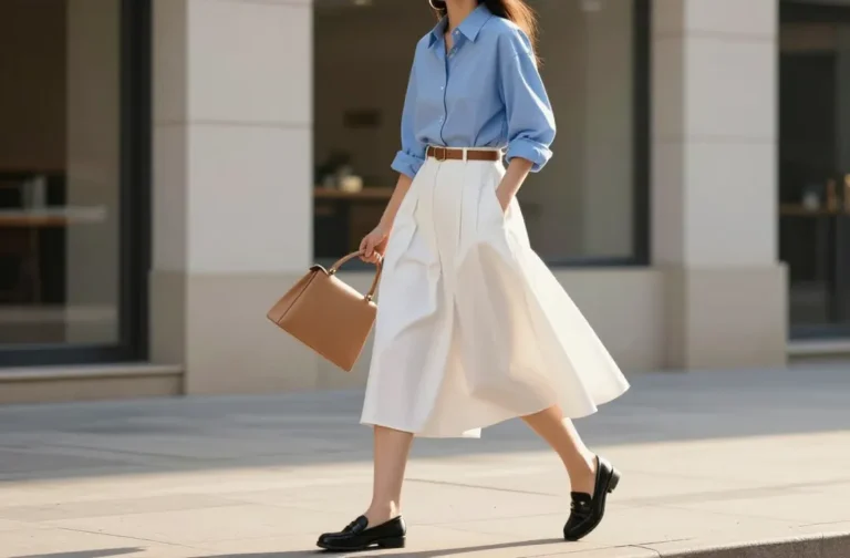 10 White Skirt Outfit Ideas That Look Insanely Polished
