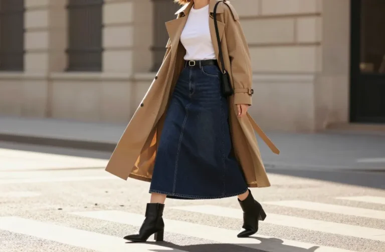 10 Maxi Denim Skirt Outfit Ideas That Always Look Expensive