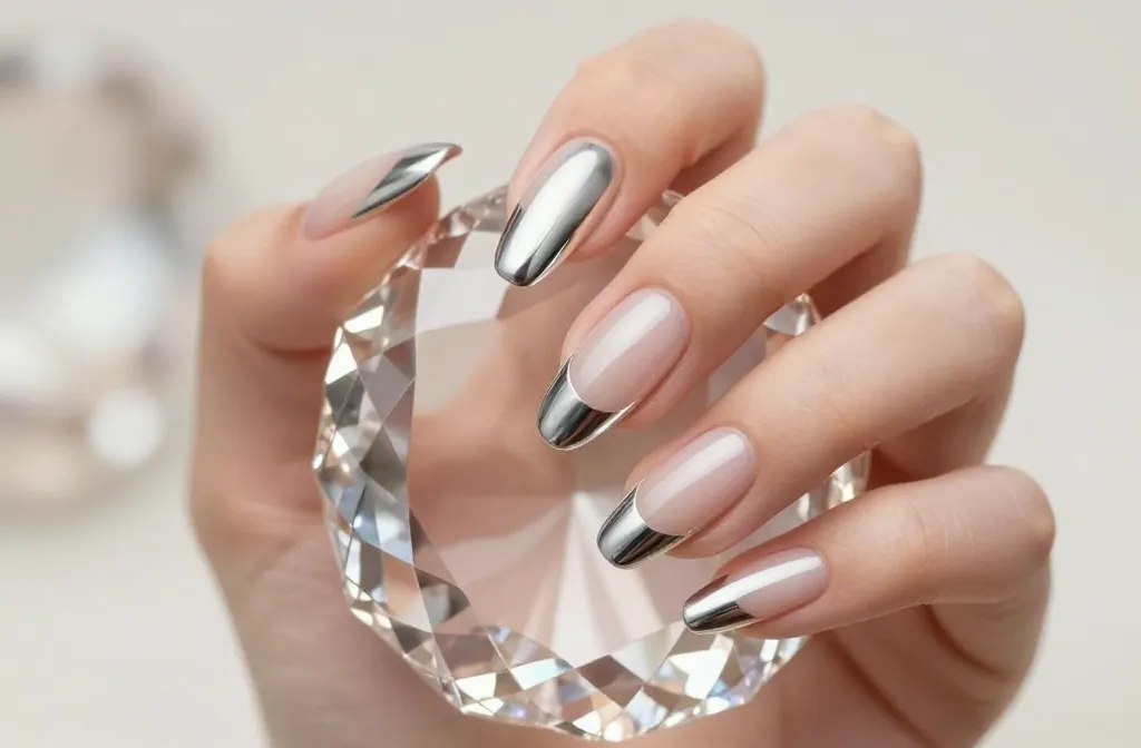 10 Chrome French Nails That Look Ultra Expensive