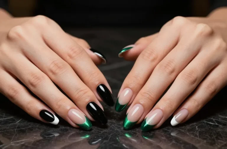 10 Cat Eye French Tip Nails That Look Insanely Luxe
