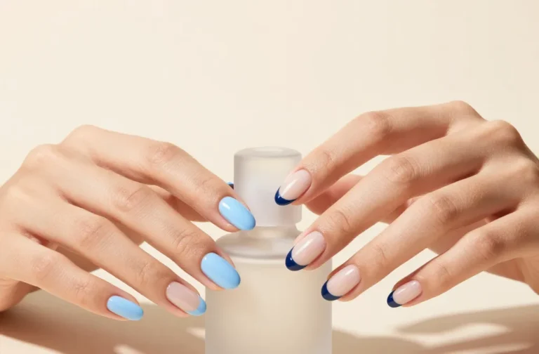 10 Blue French Nails That Look Expensive and Effortless