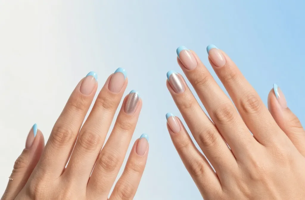 10 Light Blue French Tip Nails You’Ll Want to Copy Now