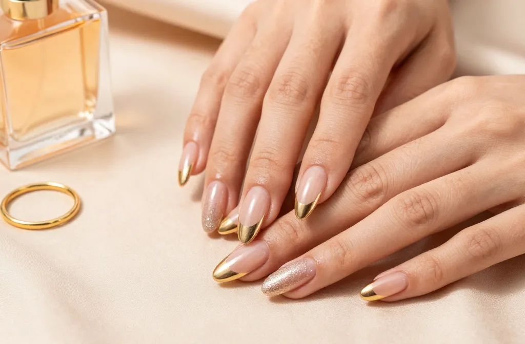 Stunning 10 Gold French Tip Nails to Elevate Your Look