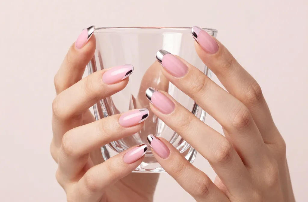 10 Pink Chrome French Tip Nails You’Ll Obsess Over