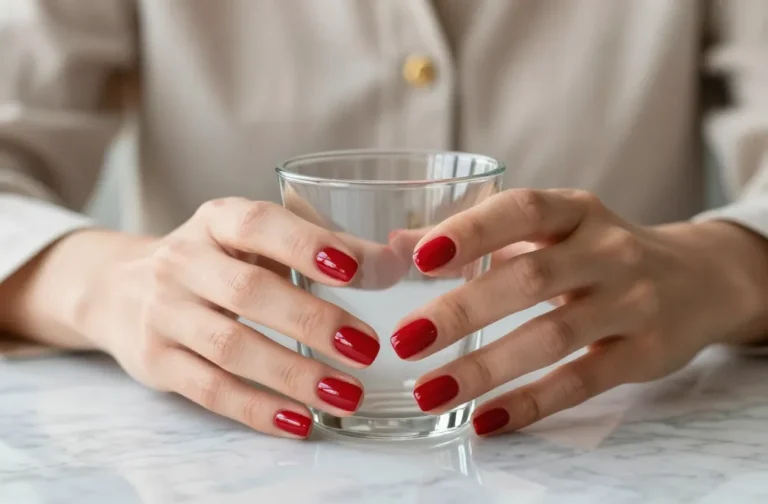 10 Short Red Nails That Always Look Effortlessly Chic