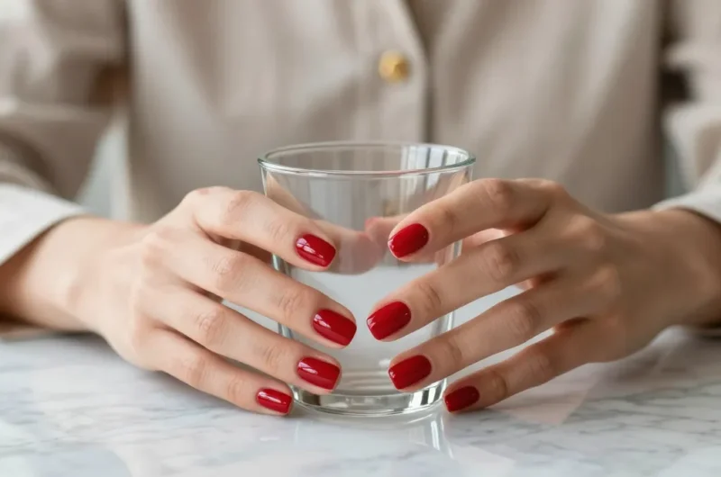 10 Short Red Nails That Always Look Effortlessly Chic