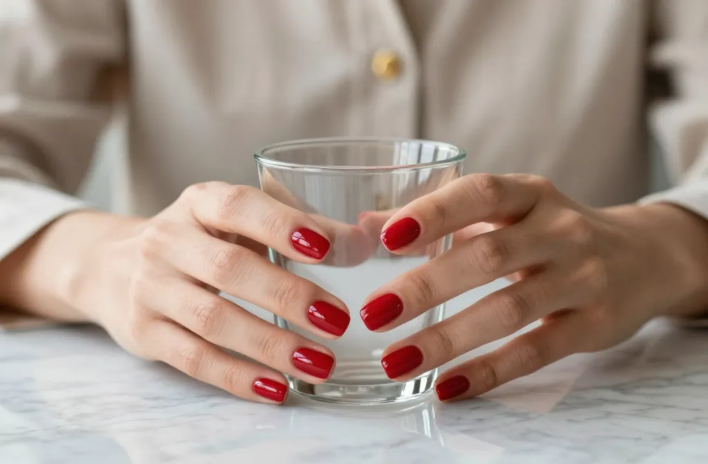 10 Short Red Nails That Always Look Effortlessly Chic