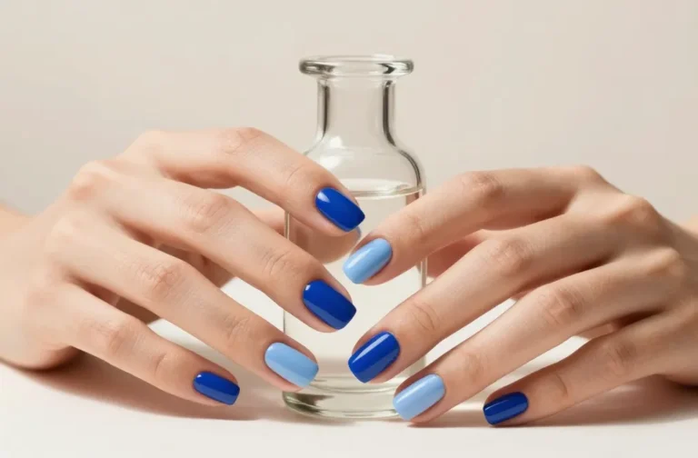10 Short Blue Nails That Look Expensive on Everyone