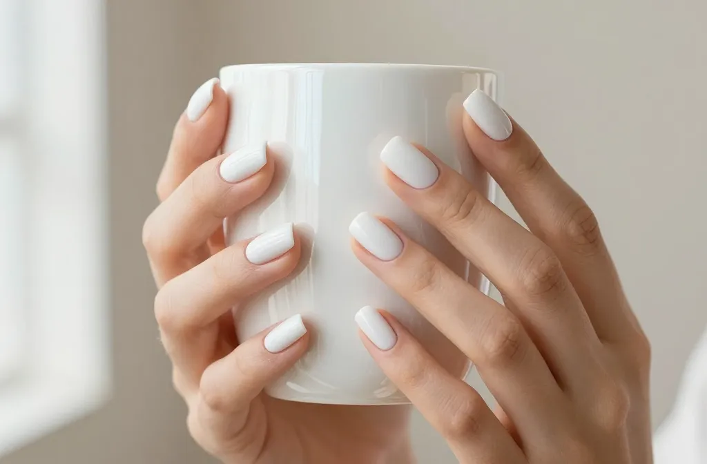 10 White Short Nails That Look Insanely Chic
