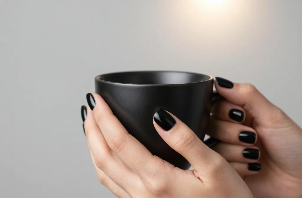 10 Short Black Nails That Look Insanely Chic
