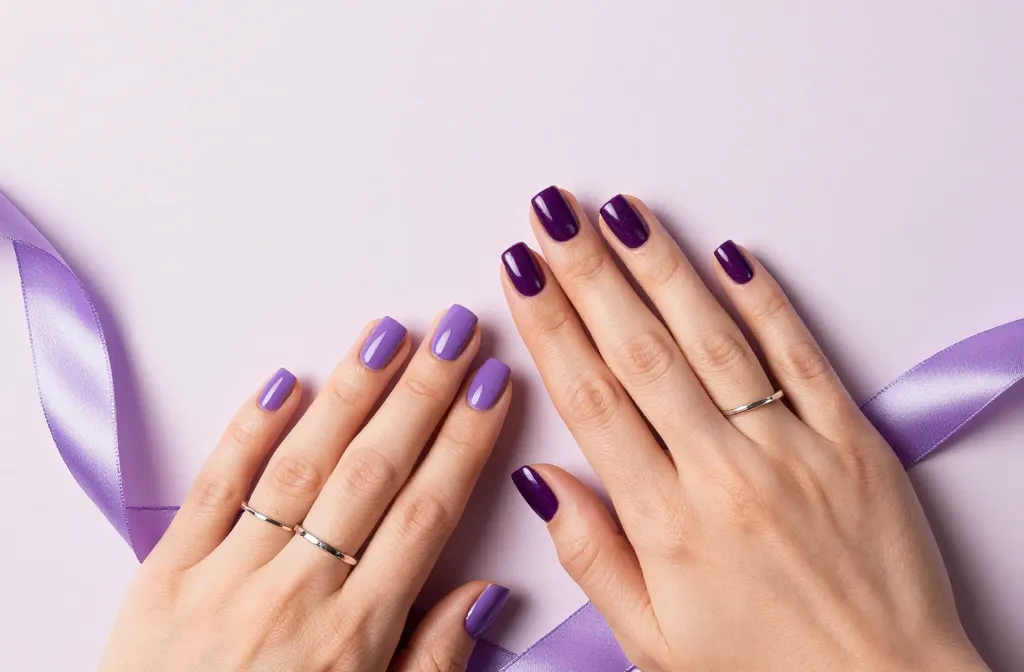 10 Short Purple Nails Ideas That Look Insanely Chic