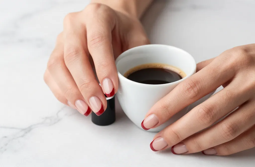 10 Short Red French Tip Nails That Steal the Spotlight