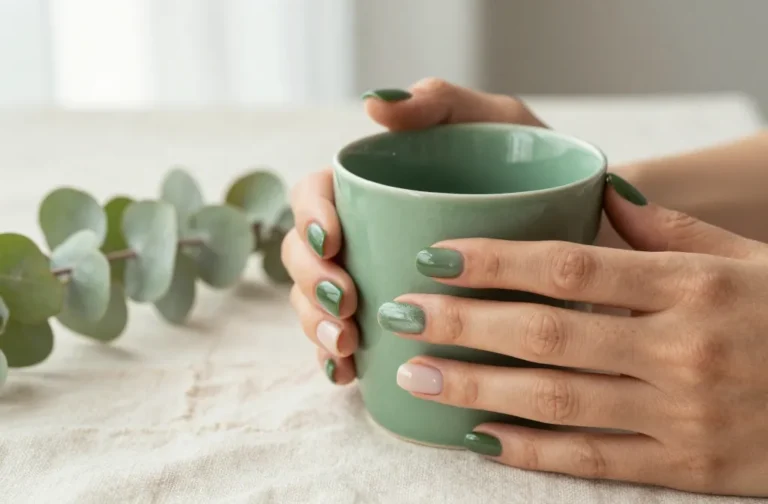 10 Short Green Nails That Look Effortlessly Cool