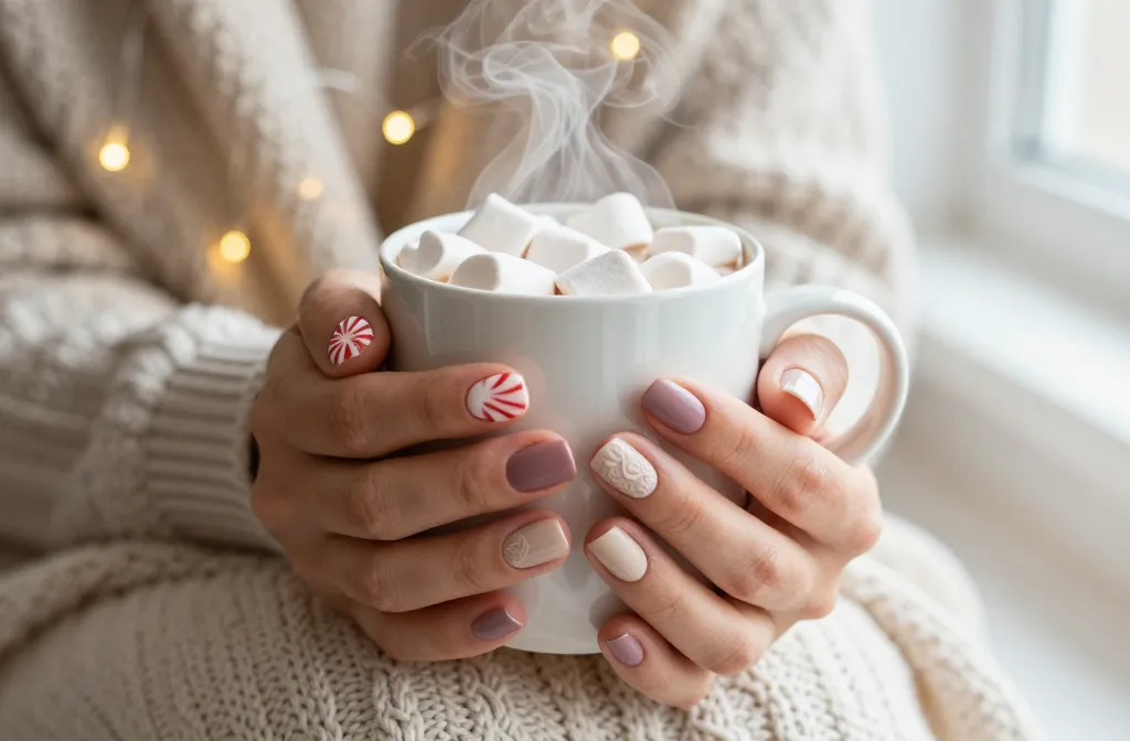 10 Cozy Christmas Short Nails You’Ll Want to Screenshot