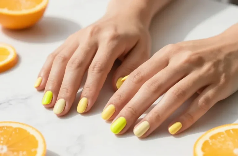 10 Short Yellow Nails That Look Sunny and Chic