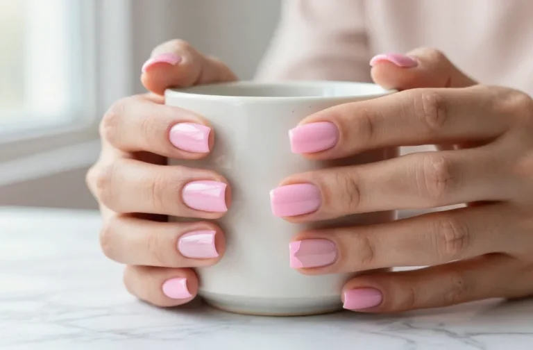10 Short Pink Acrylic Nails That Look Insanely Chic