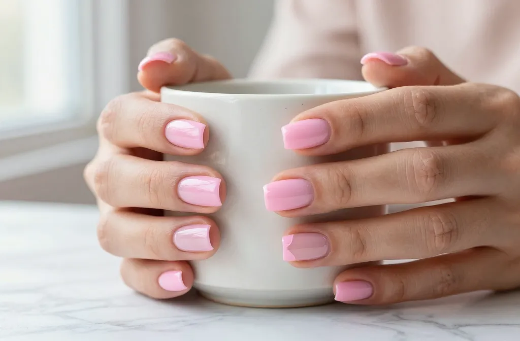 10 Short Pink Acrylic Nails That Look Insanely Chic
