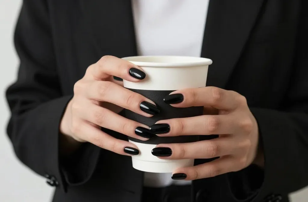 10 Short Black Stiletto Nails That Slay Every Outfit