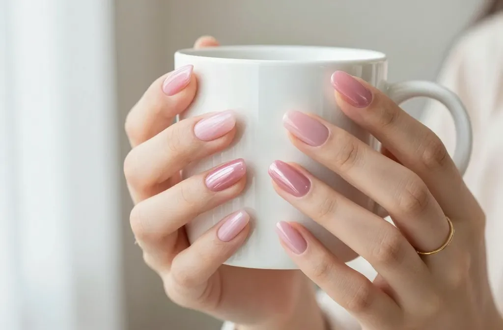 10 Pink Short Almond Nails That Look Insanely Chic