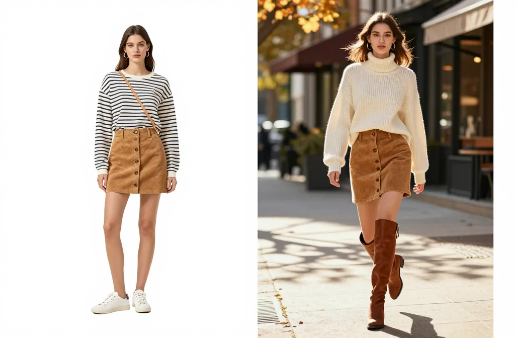 10 Corduroy Mini Skirt Outfit Ideas You’Ll Wear on Repeat