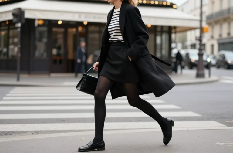 10 Mini Skirt with Tights Outfit Ideas to Copy Now