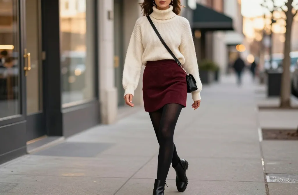 10 Burgundy Mini Skirt Outfits to Elevate Every Season
