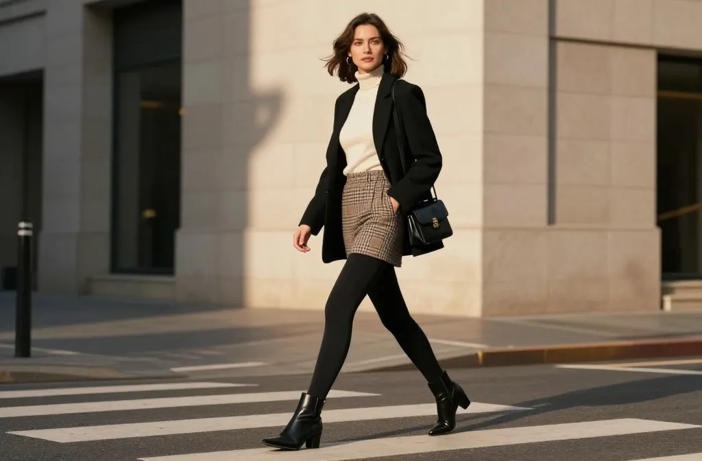 10 Mini Skirt with Leggings Looks That Slay All Year