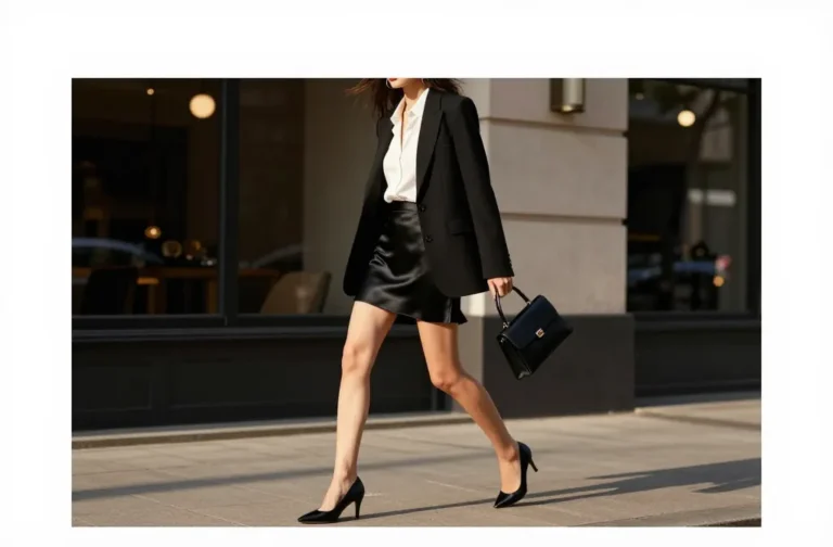 10 Black Silk Mini Skirt Outfit Ideas to Steal Now