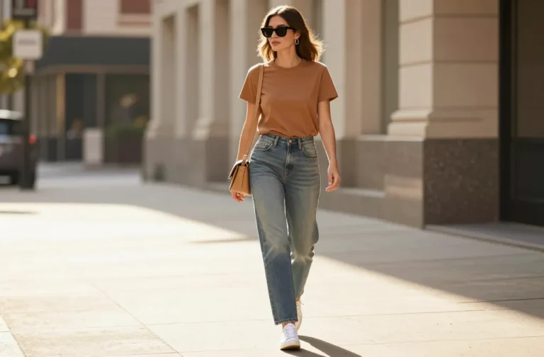 10 Brown Top and Jeans Outfit Ideas That Always Slay
