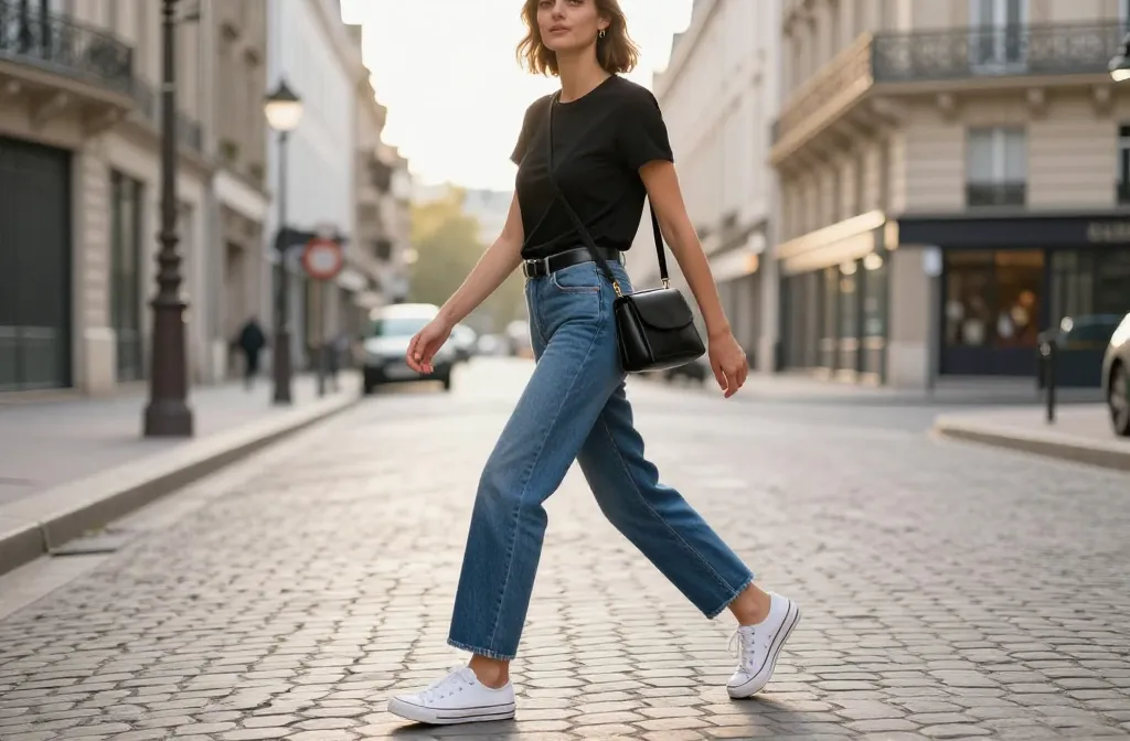 Viral 10 Blue Jeans and Black Top Outfit Looks to Copy