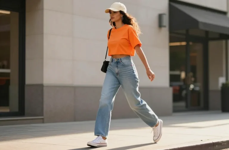10 Jeans and Orange Top Outfit Ideas That Turn Heads