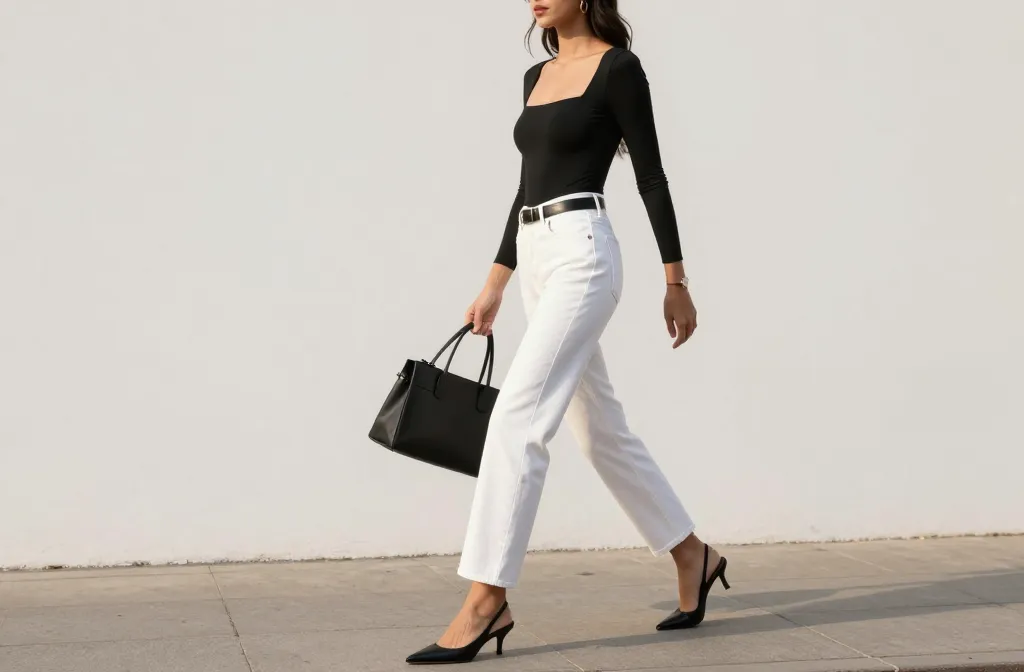 10 Black Top and White Jeans Outfit Ideas You’Ll Love