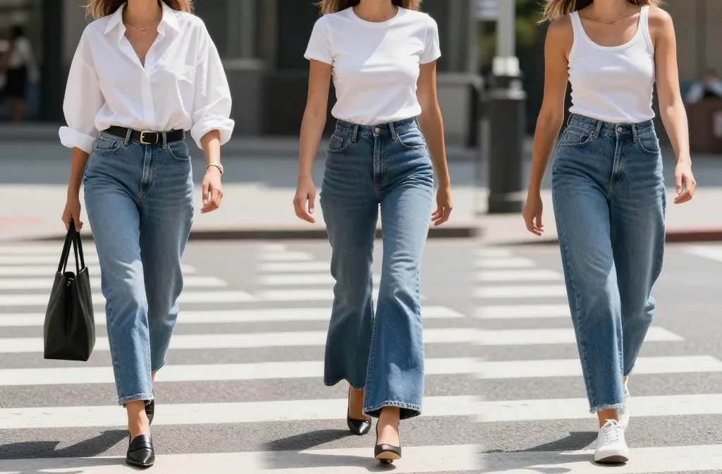 10 Jeans and White Top Outfit Ideas That Always Look Chic