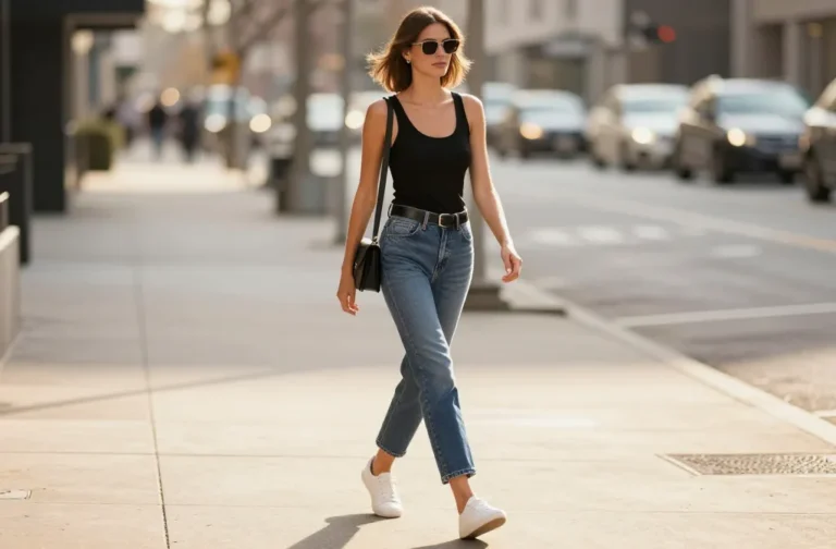 12 Black Tank Top and Jeans Outfit Ideas That Slay