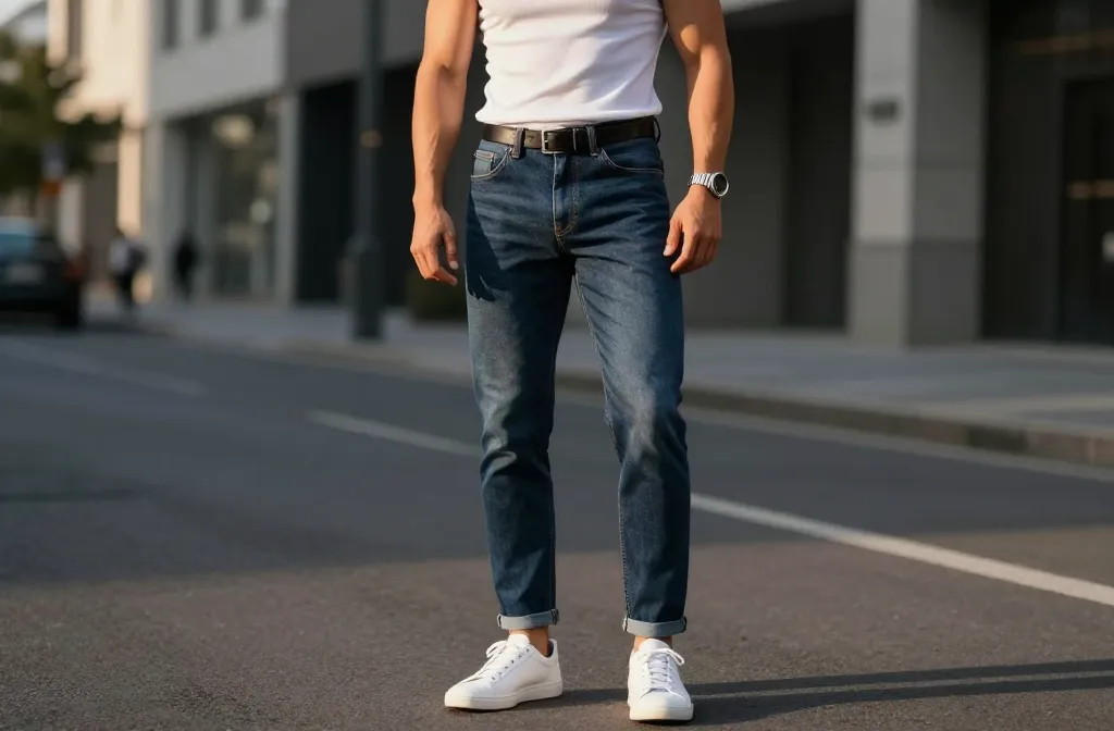 14 Jeans and Tank Top Outfit Ideas for Men That Hit Hard