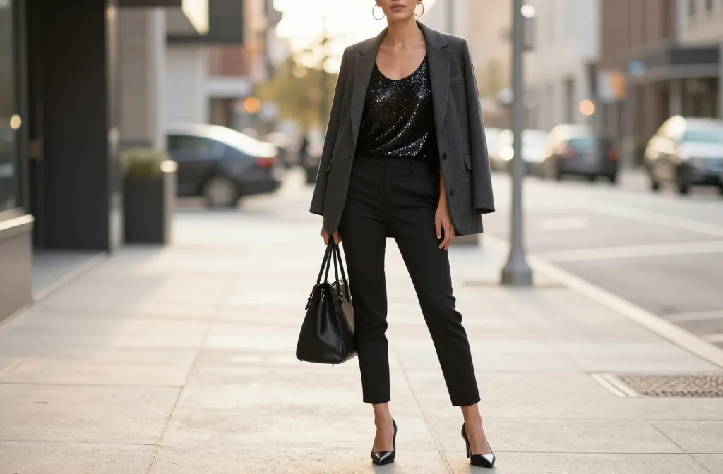 11 Black Sequin Tank Top Outfit Ideas That Sparkle