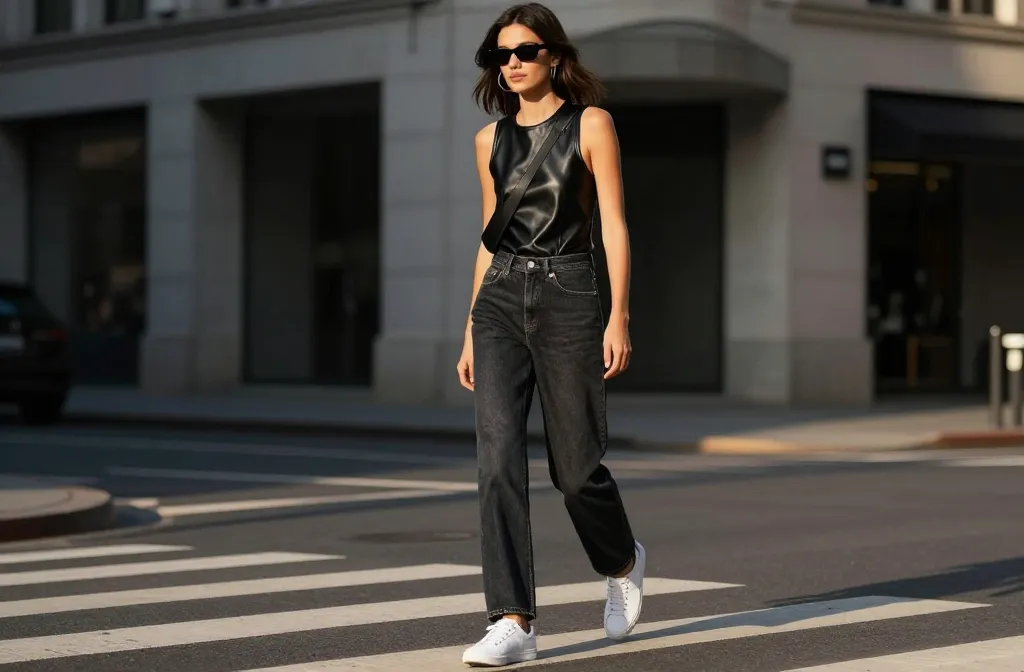 12 Black Leather Tank Top Outfit Ideas That Slay
