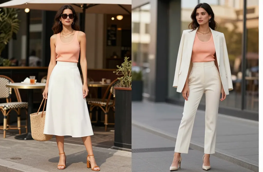 12 Peach Tank Top Outfit Ideas That Turn Heads