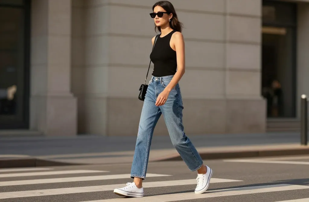 14 Black Tank Top Blue Jeans Outfit Ideas You’Ll Love