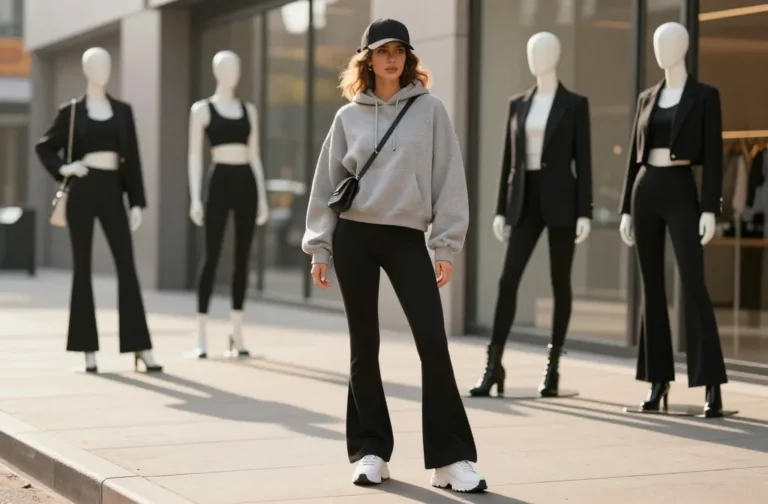 10 Flare Leggings Outfit Ideas That Look Insanely Chic