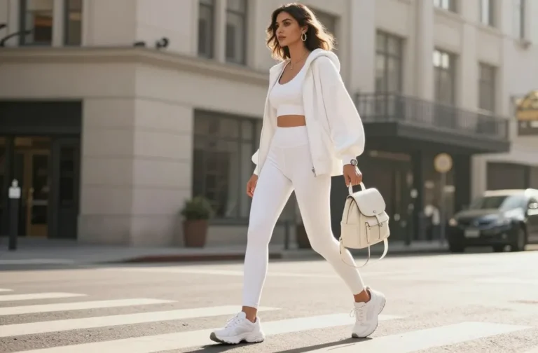 13 White Leggings Outfit Ideas That Look Insanely Chic