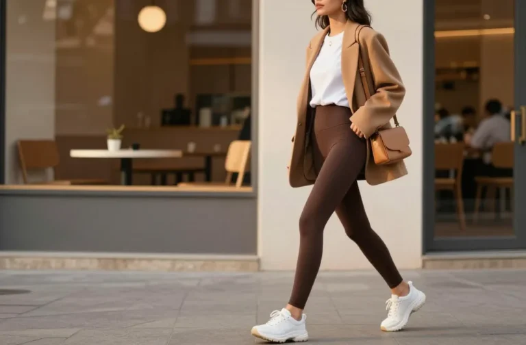 11 Brown Leggings Outfits That Look Effortlessly Chic